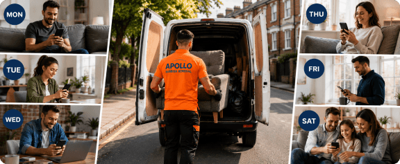 Apollo van ready for a weekday collection